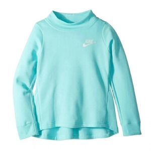 Nike Girls Pleated Fleece Crew Pullover​​​​​​​​​​